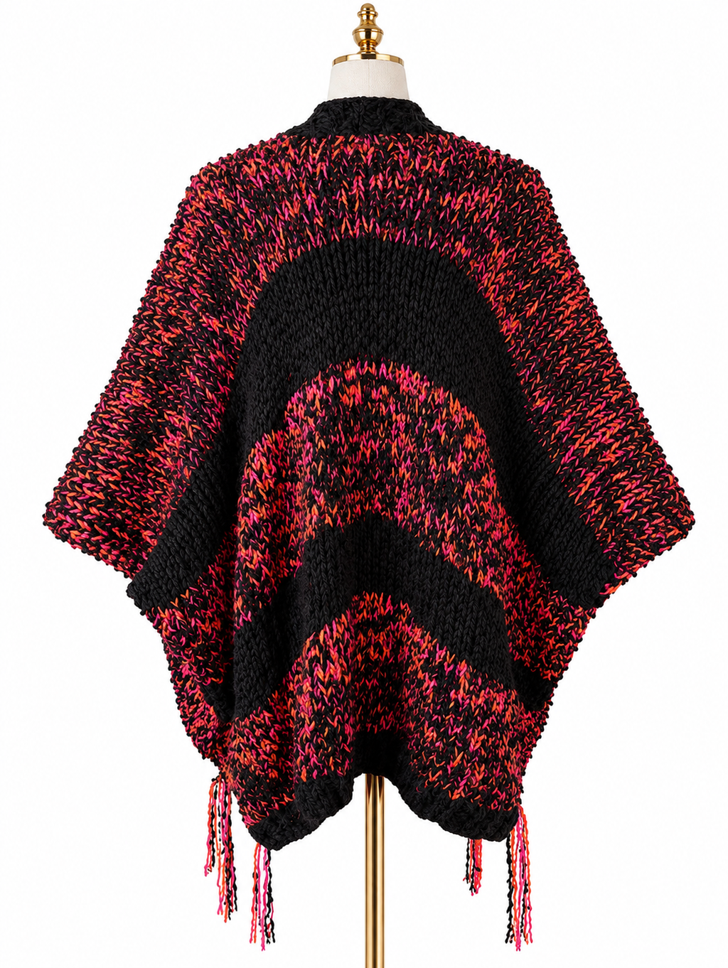 BRAISE NOIRE — Cardigan Oversize Crochet Femme