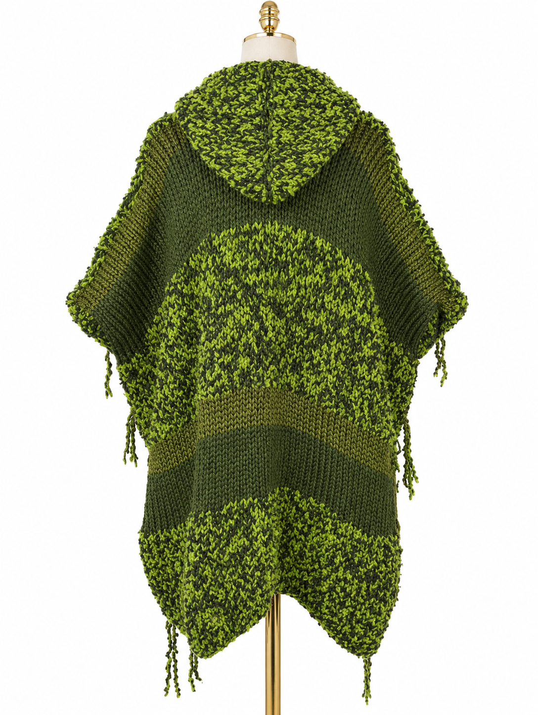 VERTIGE — Gilet-manteau à capuche en crochet fait main